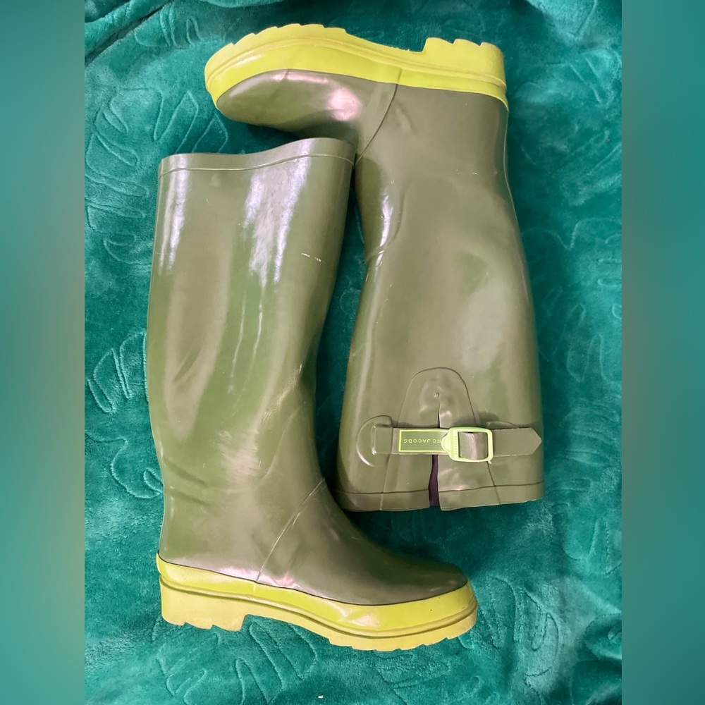 Green Marc Jacobs women’s rain boots